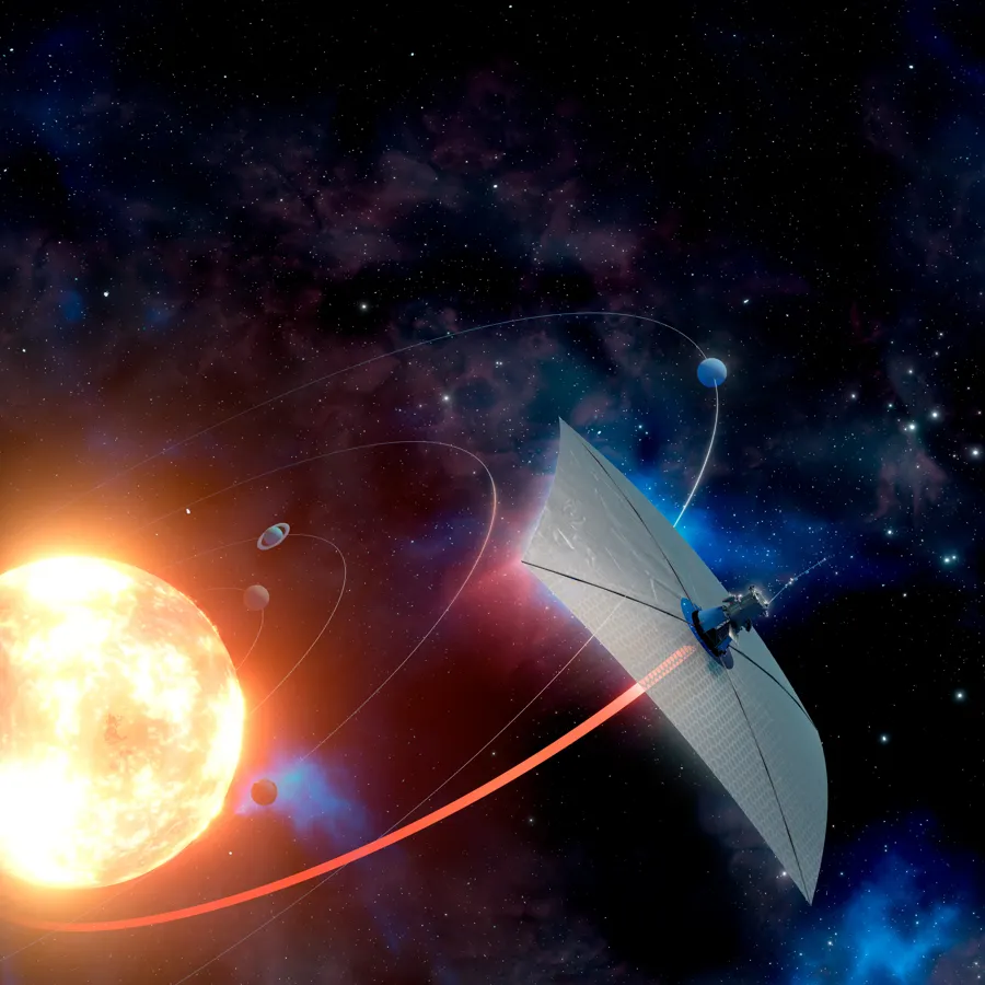 Solar sail metasurface concept